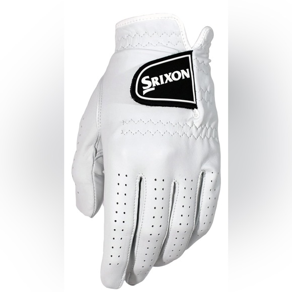 *NWT Srixon Cabretta Glove Men’s Medium Reg Right White Pull On Breathable - Picture 1 of 4